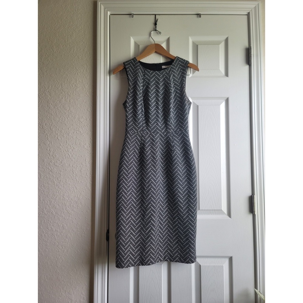 Trina Turks Women's Sheath Sleeveless Dress Black combo color, Size 2